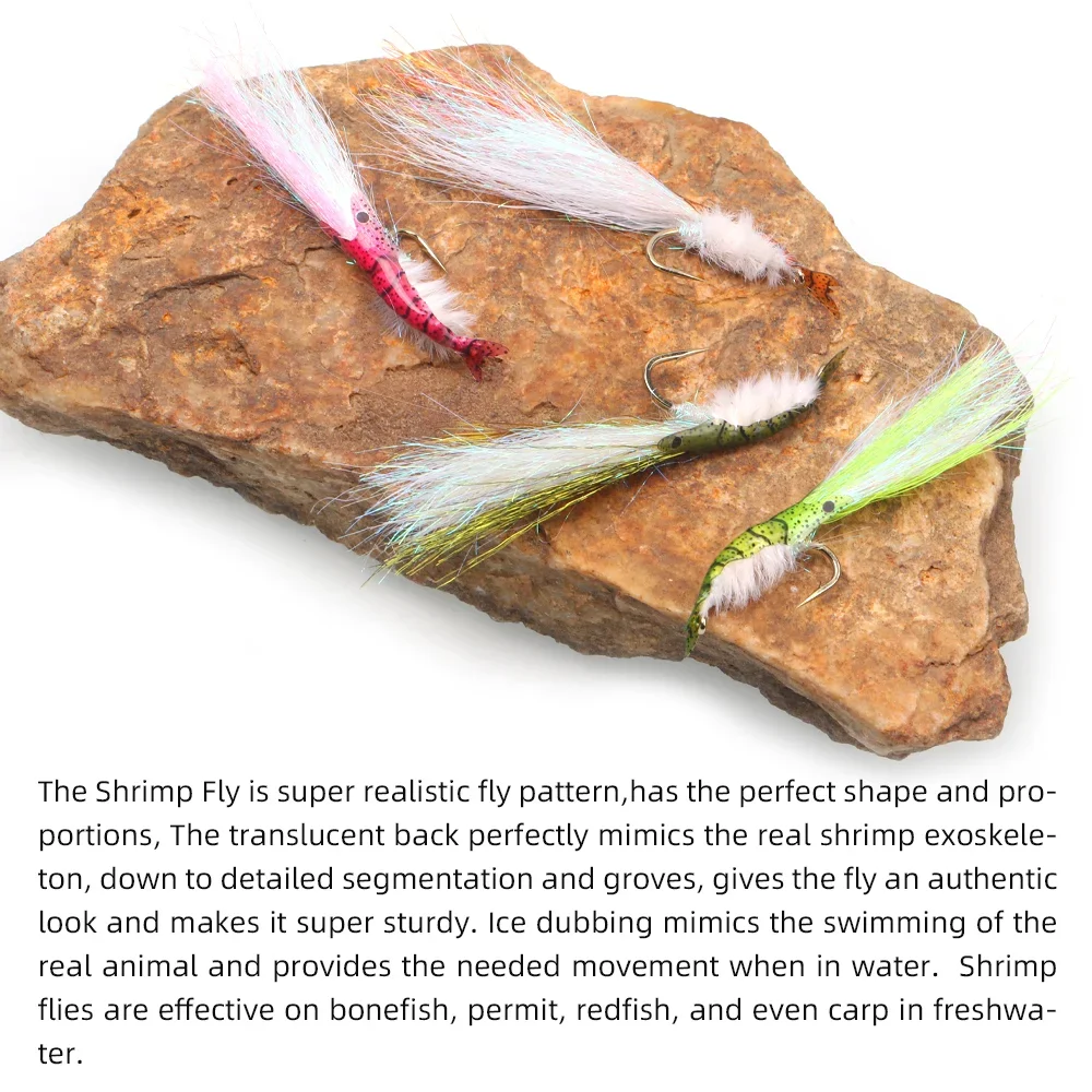 Wifreo-cebos de pesca de 4 piezas para agua salada, cebos de pesca de camarón, trucha, lubina, pez rojo, pez hueso - imagen 5