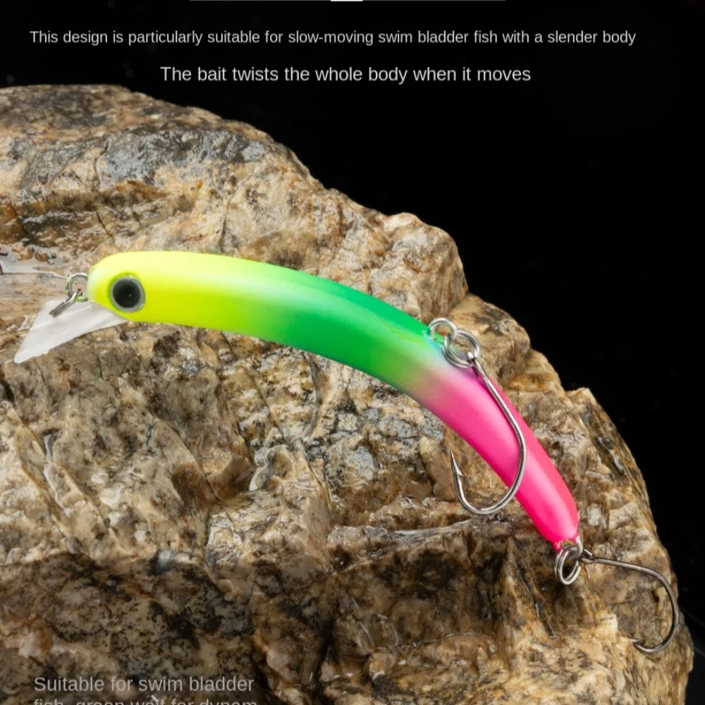 Accesorios de pesca, cebo de 6,3 CM, señuelo de pesca 4G, ojos 3D, Crankbait Wobblers, pececillos, cebos duros de plástico Artificial, pesca de lubina - imagen 3