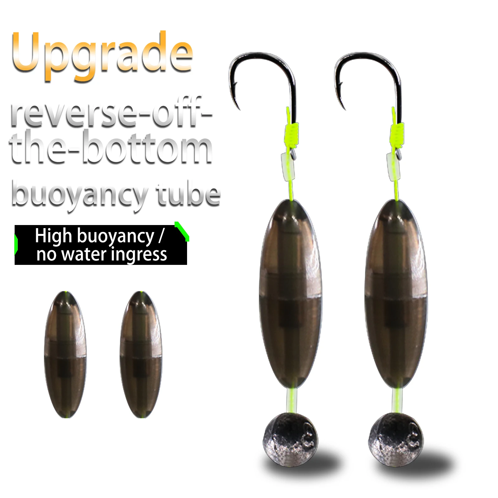 FishTrip-anzuelos anti-inferiores, anzuelos dobles, juego de sedal de pesca antideslizantes, anzuelos para moscas, accesorios de pesca con flotabilidad inferior - imagen 4