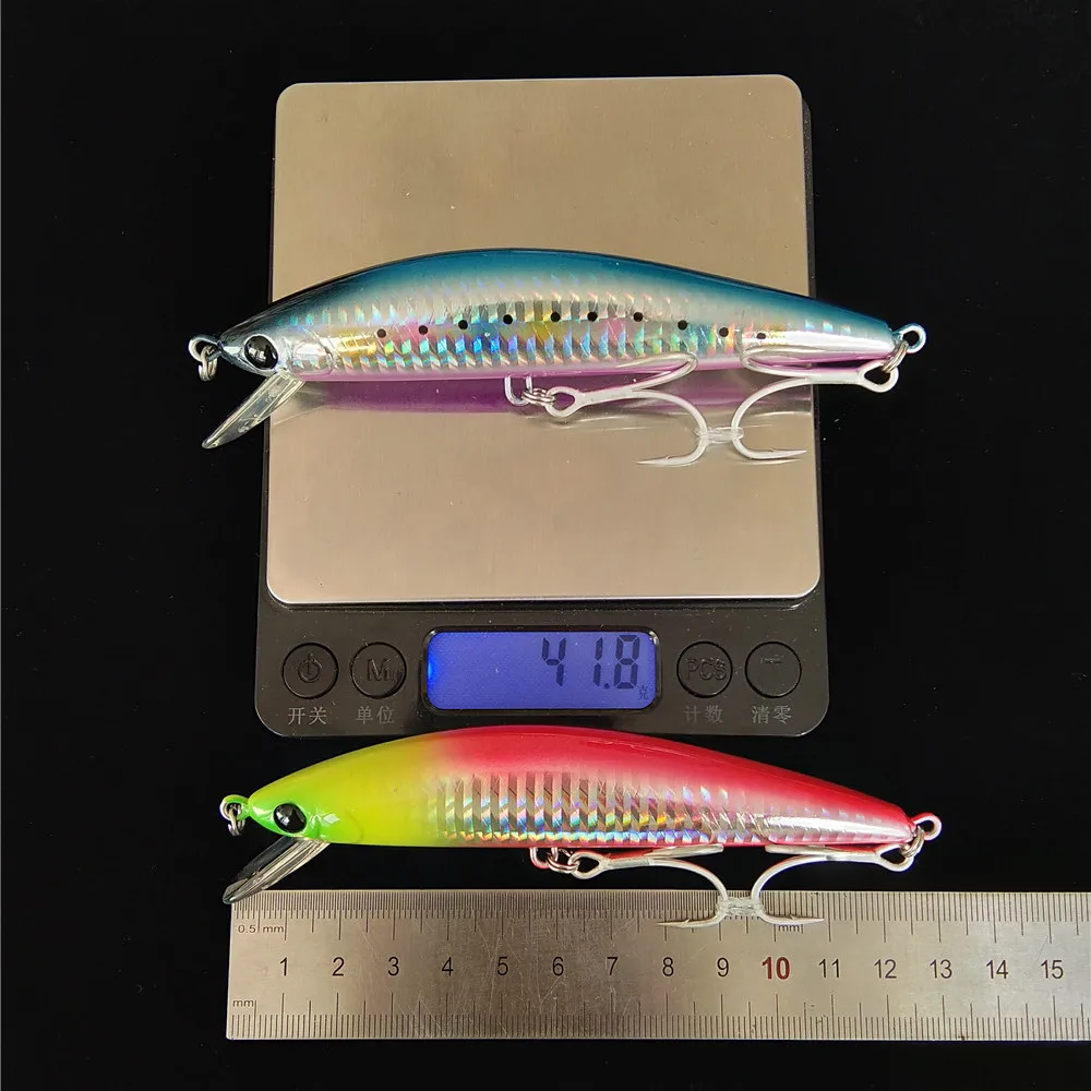 TSURINOYA-señuelo de pesca Artificial para pececillos, cebos duros de agua salada, 8 colores, Wobblers, DW37, 12cm, 40g, 4 Uds. - imagen 2