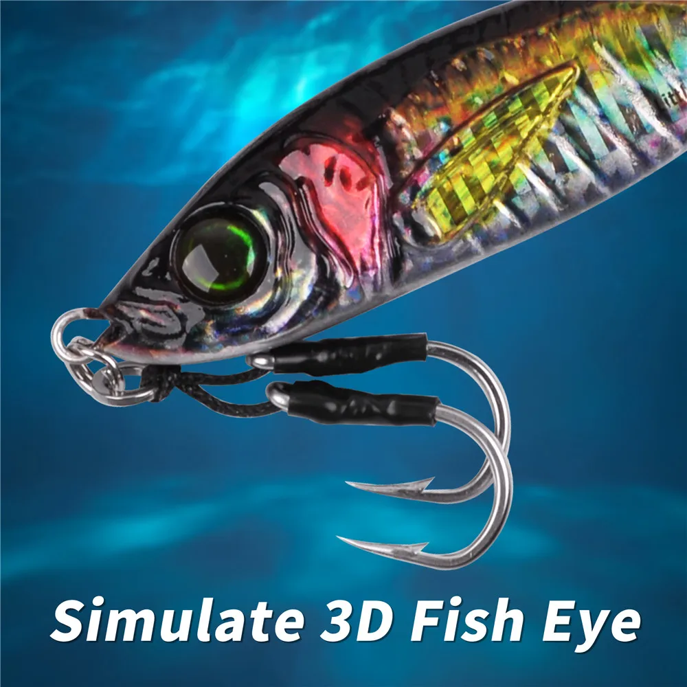Plantillas de pesca de Metal lento, señuelo de Jigging lento luminoso, 80/120/150/200g, cebo de cuchara de pesca curricán de atún y mal de agua salada - imagen 4