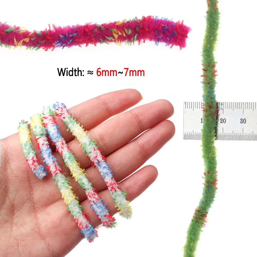 Bimoo, 3 m/paquete, fregona moteada Grizzly, Material de atado de moscas de chenilla para Bugger lanoso, serpentina de ninfa húmeda, fregona, señuelos de plantilla para tipo de mosca - imagen 5