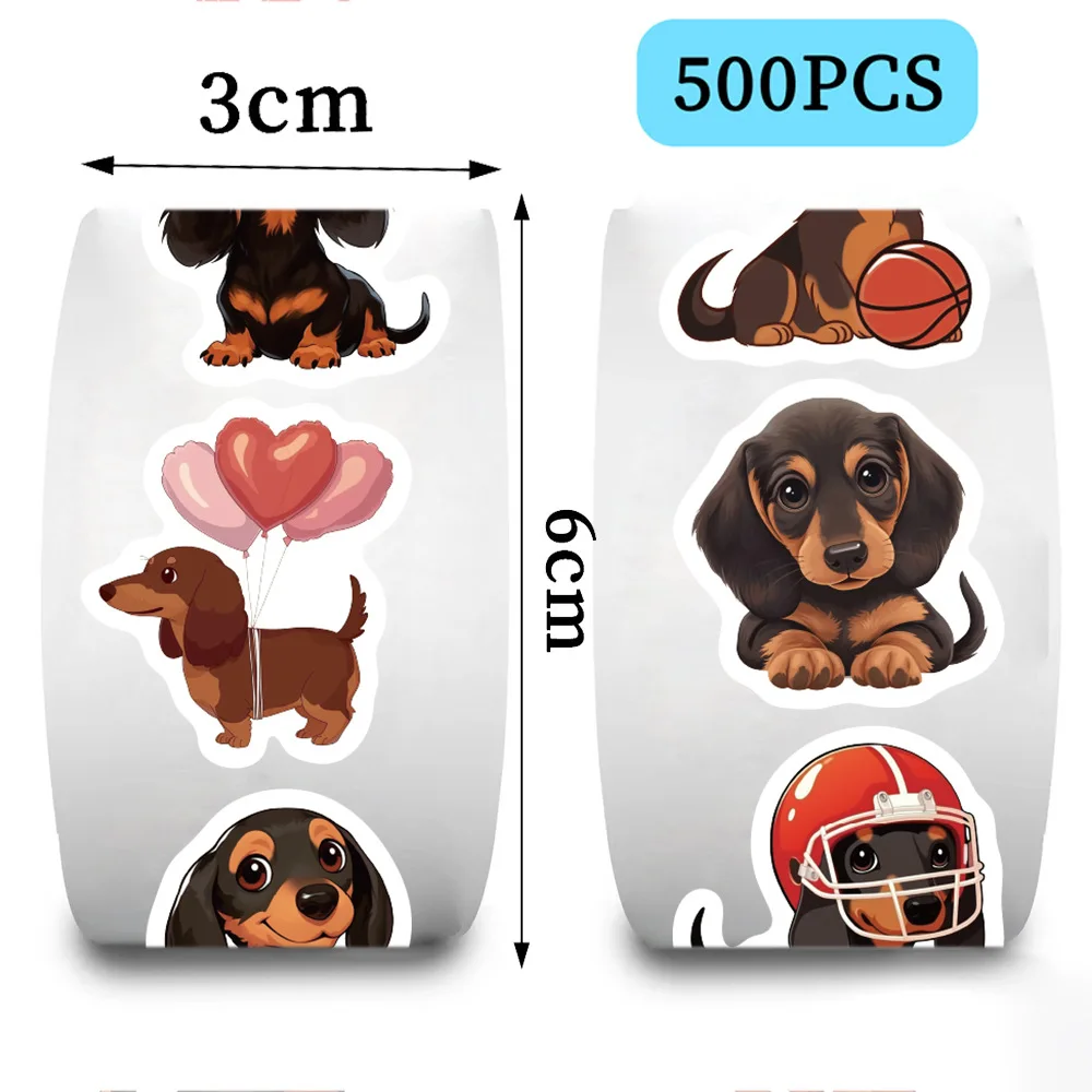 Vinilo pegatinas Dachshund - dibujos para niños impermeables - imagen 4