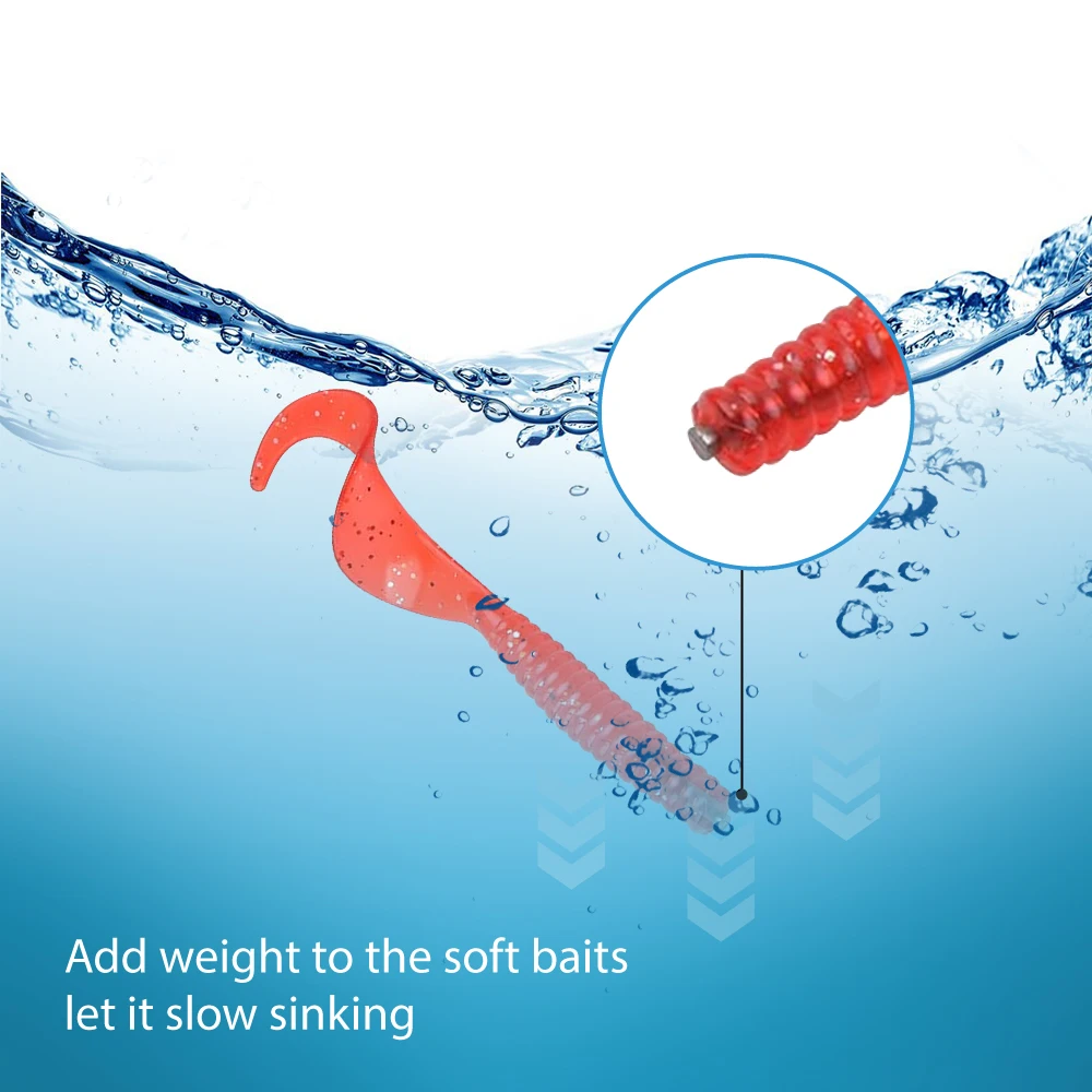 Elite TG Hideki Peso del clavo, Dek Rig Neko Rig 1/96-1/48 oz Señuelo blando Pesca de lubina 1/32-7/64 oz Accesorios - imagen 2