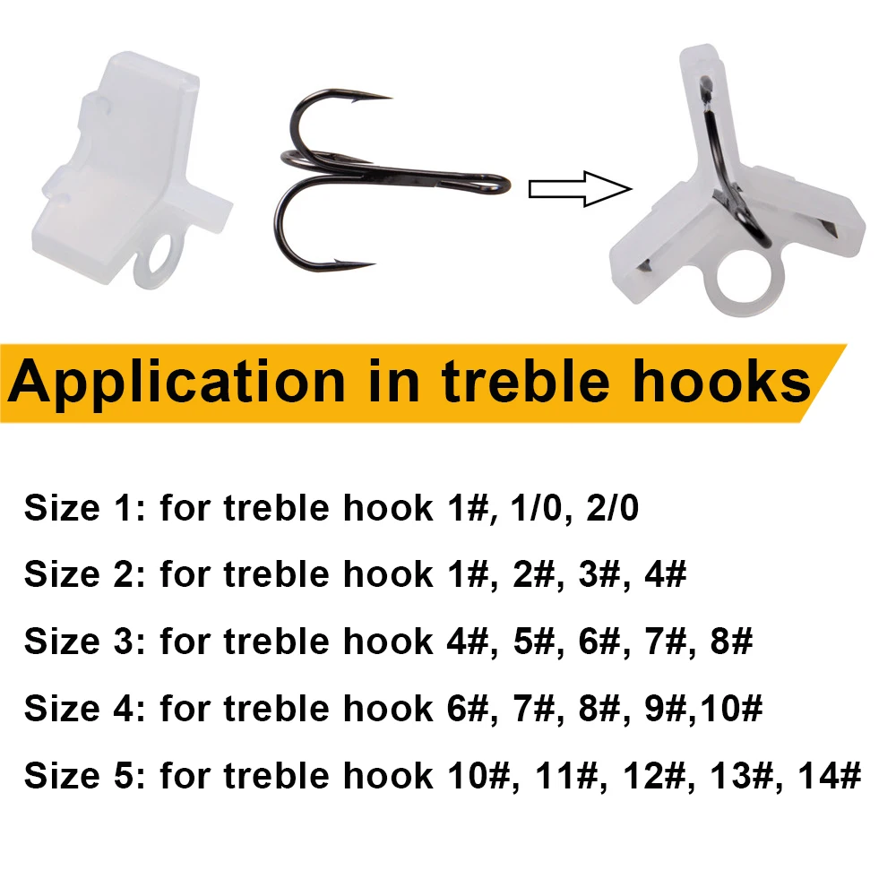 Tapones protectores anzuelo treble - Fundas seguridad para pesca - imagen 3