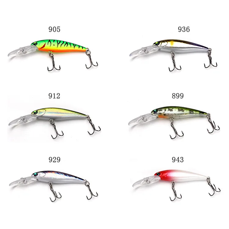 Señuelo flotante para pececillos, cebos duros de 50mm y 3,5g para Pesca de PerchTrout, Crankbait, 1 unidad - imagen 5