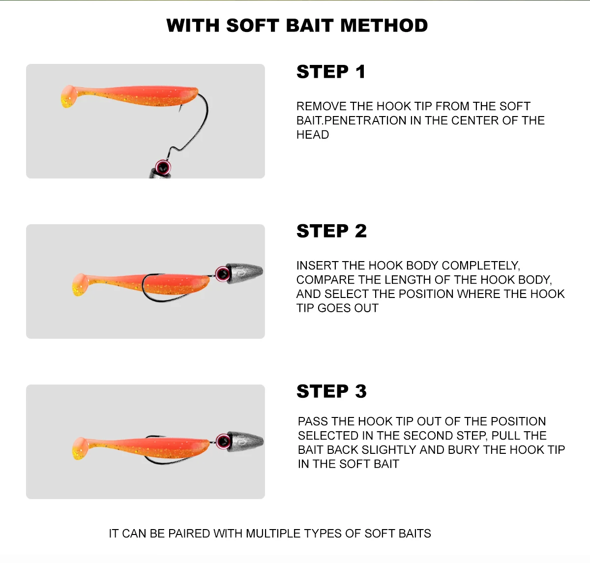 Mejore su experiencia de pesca con el método de cebo suave