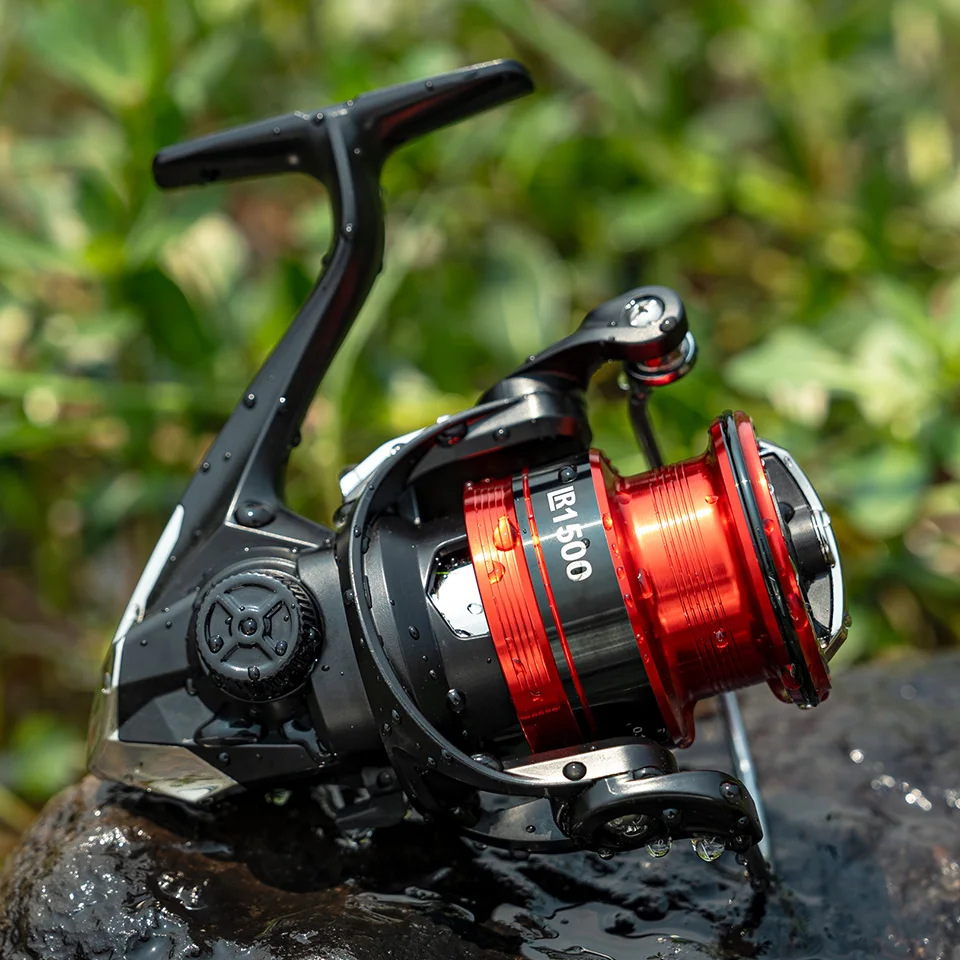 Carrete de pesca LR1500 2500 1000-4000 carrete giratorio carrete profundo poco profundo carrete de señuelo de doble agarre de Metal accesorio de pesca - imagen 5