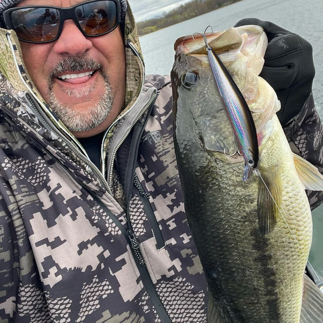 GOBAI 11,4 cm 13g calidad profesional imán peso suspensión Minnow manivela modelo caliente señuelo de pesca Wobbler 2 uds cebo Artificial - imagen 5