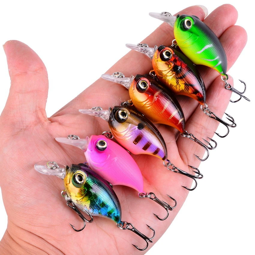 Señuelo de pesca de manivela, cebo duro de plástico Artificial flotante, 52mm, 8,5g, aparejos de pesca japoneses, Wobblers, trucha, Crankbait, Lucio, 1 unidad - imagen 4
