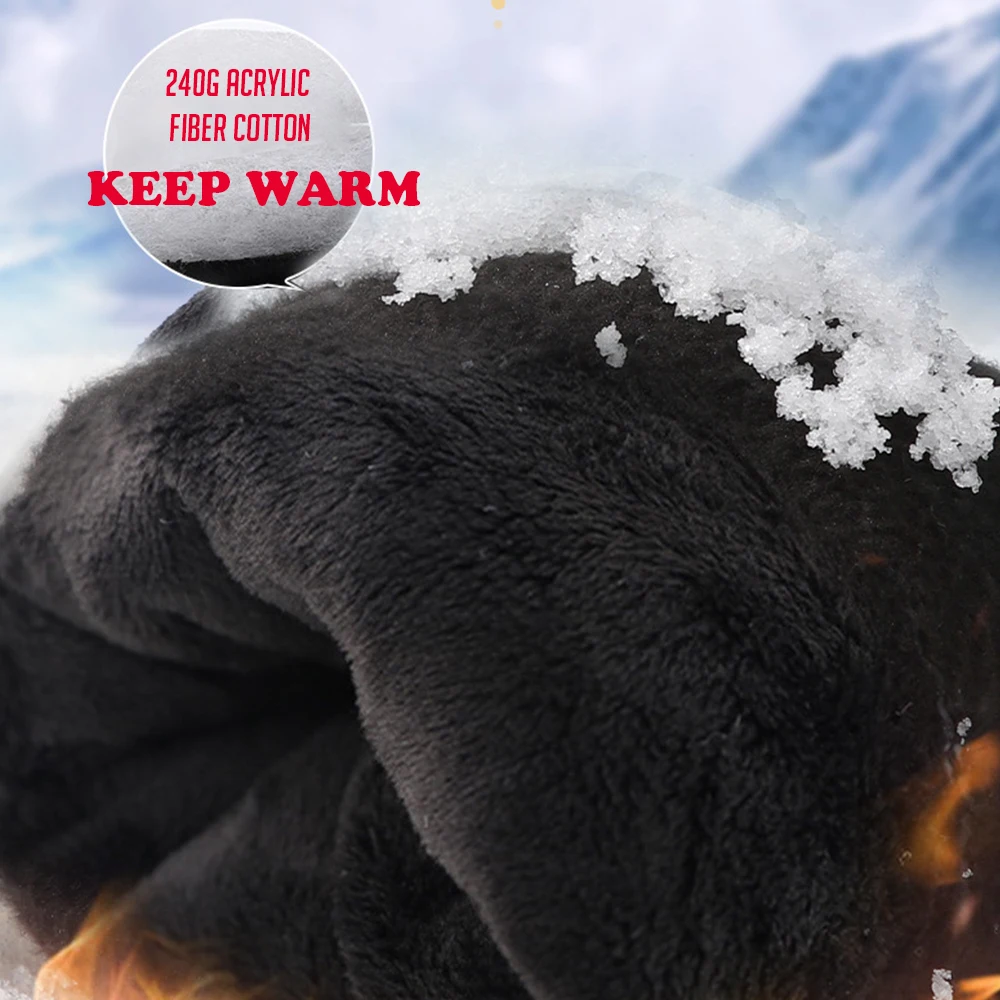 HERCULES guantes de esquí invierno Snowboard guantes de moto de nieve hombres mujeres térmicos antideslizantes impermeables guantes de nieve cálidos pantalla táctil - imagen 4