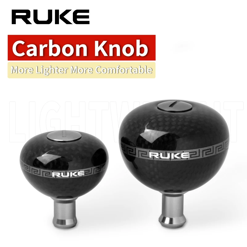 Ruke nuevo carrete de pesca perilla de mano Material de carbono peso 16 g/pc incluye 2 uds rodamientos 4 Uds arandelas accesorio de carrete para mango DIY - imagen 4