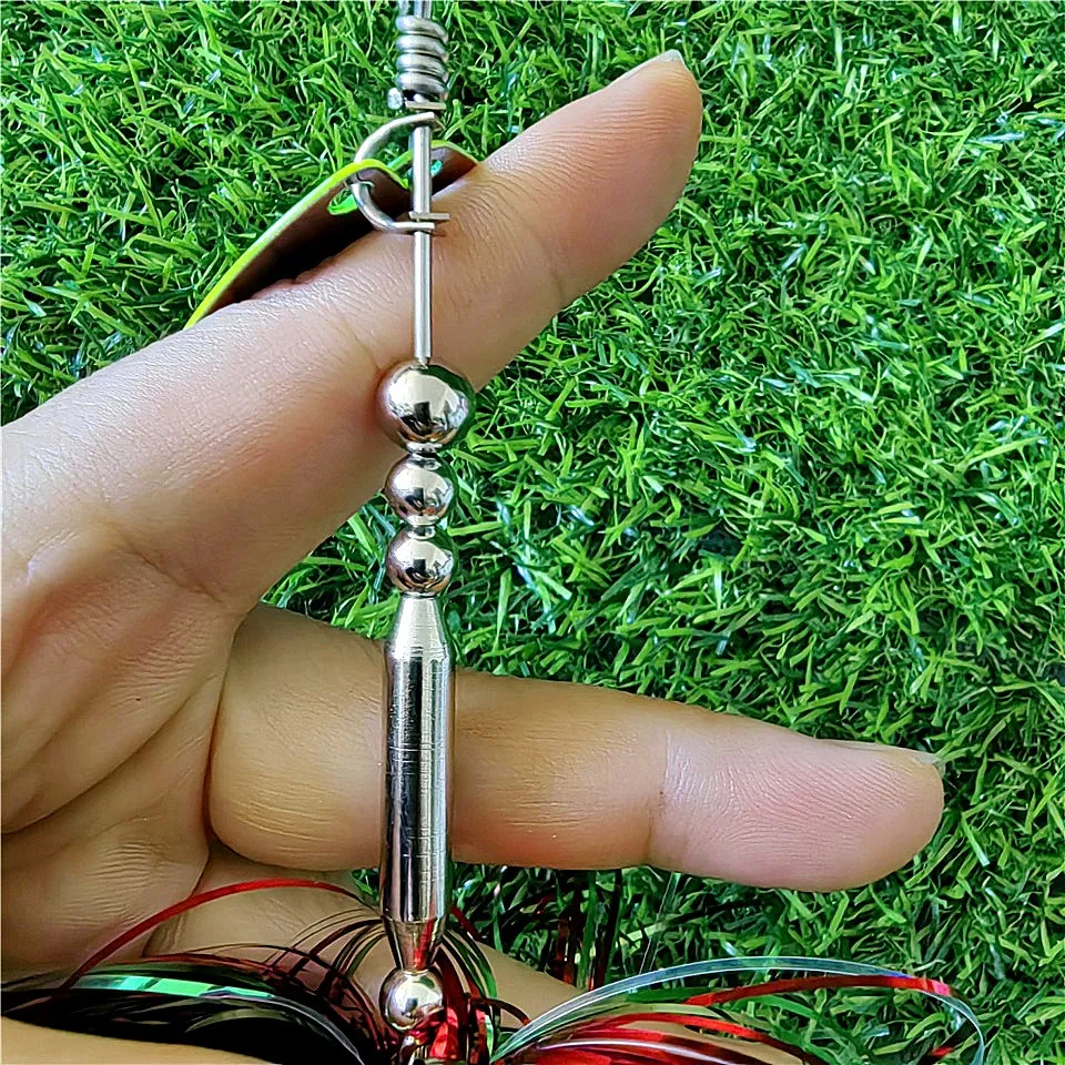 MUKUN, 1 unidad, 29cm, 96g, cebo giratorio, cebo Buzz, cuchara de Metal Topwater, señuelo de pesca, cabeza, lubina, cuchara giratoria Artificial, cebos - imagen 2