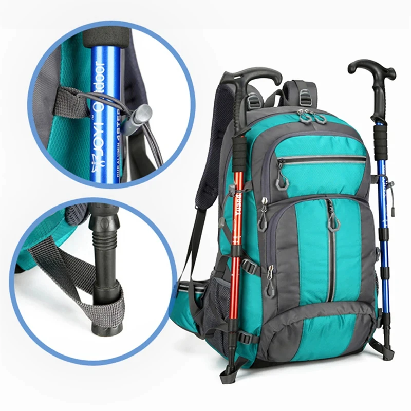 Mochila de pesca de 50L, bolsas de Camping de gran capacidad, deporte al aire libre, senderismo, escalada, viajes, mochilas de hombro, paquete de zapatos - imagen 2
