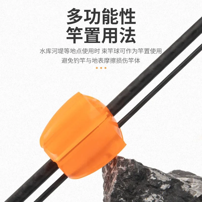 King señuelo tipo bola pequeño monstruo, protección de huevo, prevención de colisión, silicona, alta elasticidad, extractor de caña para pesca en el océano y roca - imagen 5