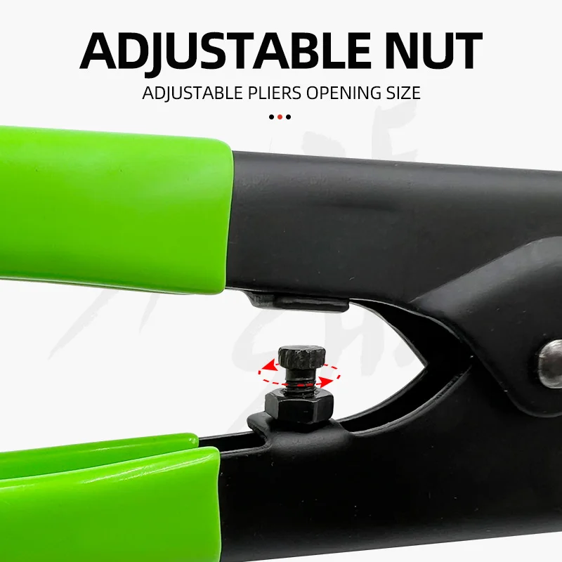 Cortador de pernos de 8 pulgadas, mangos antideslizantes de goma, cortador de alambre de acero al carbono, manguitos de prensado de cuerda de alambre, herramienta de pesca, alicates de pesca - imagen 5