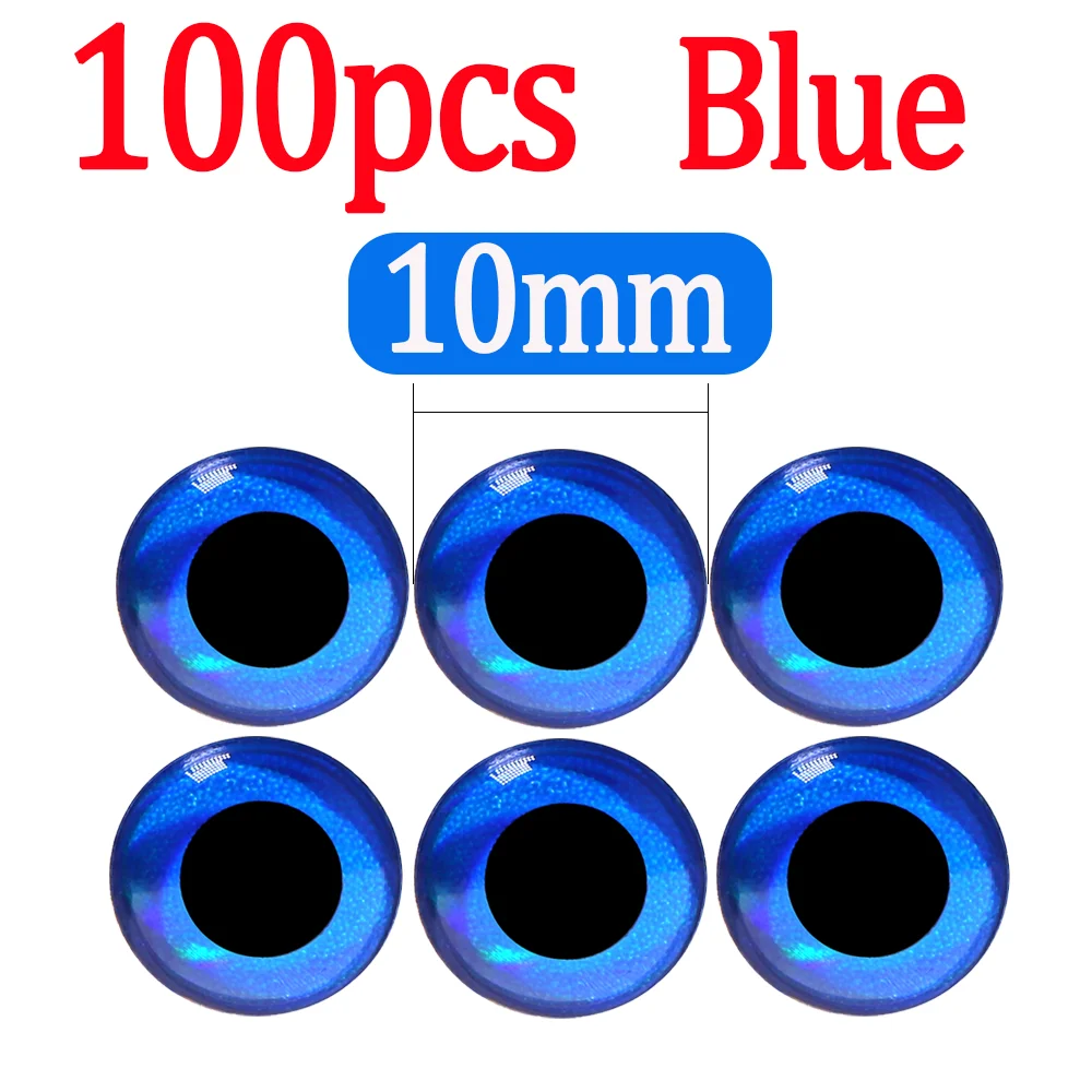 100pcs Blue 10mm