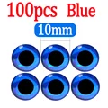 100pcs Blue 10mm
