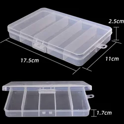 Caja de pesca plástica para anzuelos y señuelos
