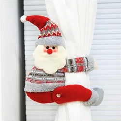 Hebilla decorativa para ventana Papá Noel Decoración navideña hogar