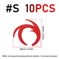 10pcs s red