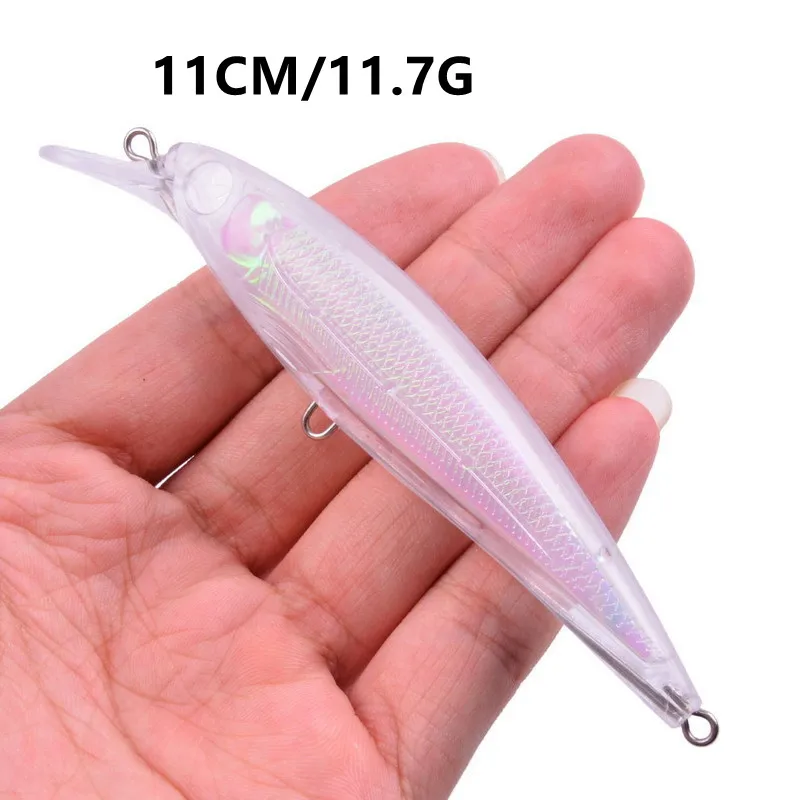 Señuelos flotantes de pesca, cebo duro de plástico Artificial, 11cm, 13,7g, Wobblers, Crankbaits, aparejos de pesca de Lucio, 1 unidad - imagen 4