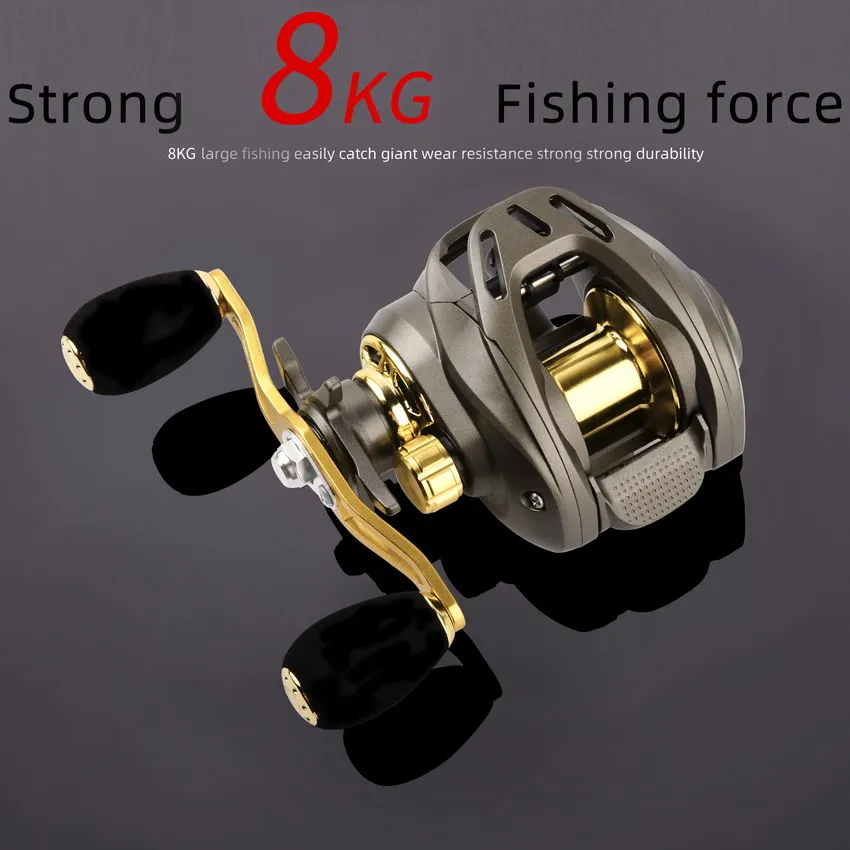 Experimente la máxima fuerza y ​​durabilidad de nuestro carrete de pesca de 8 kg diseñado para pesca sin esfuerzo y potente