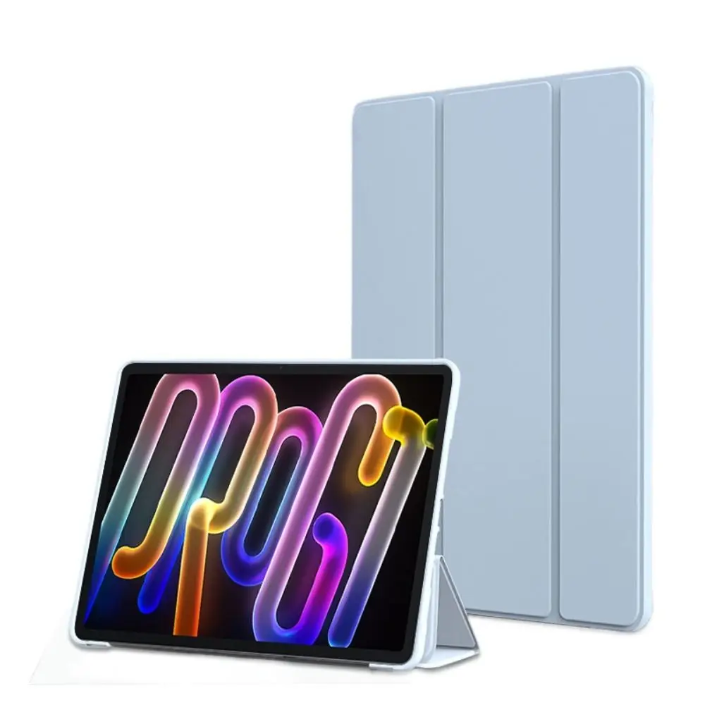 Auto Sleep/Wake 11,1 "Tablet Flip Cover soporte triple plegable funda de silicona suave para tableta anticaída para Lenovo Xiaoxin Pad Pro GT 2025 - imagen 2
