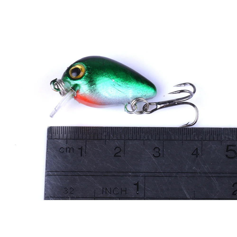 10 unids/lote Mini Crankbaits Set Señuelos de Pesca 1,7g 3cm cebos flotantes artificiales Wobbler lubina trucha carpa Swimbait aparejos de pesca - imagen 2