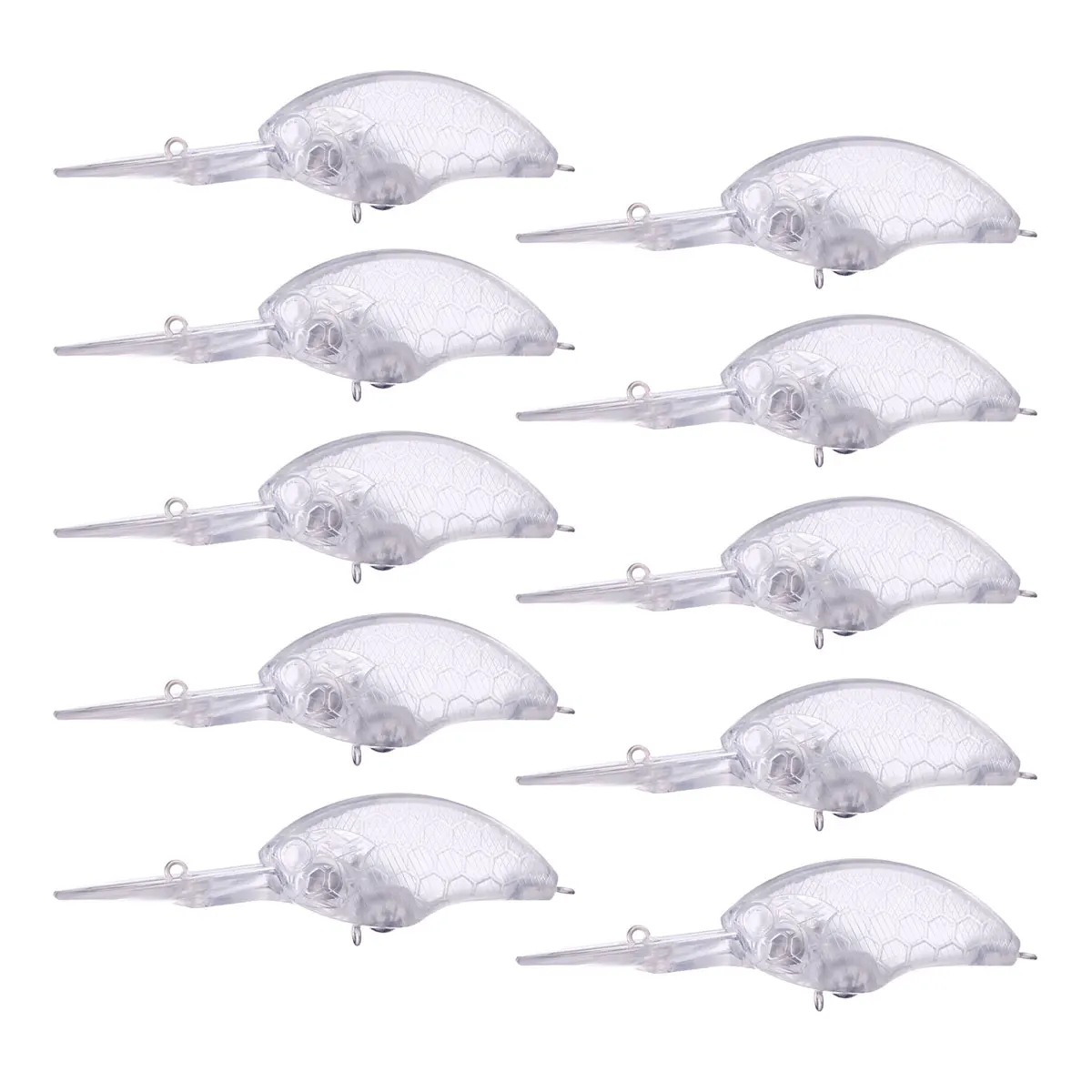 Deep Diver Crankbait 9cm Señuelo Flotante Lubina Lucio Blanco DIY