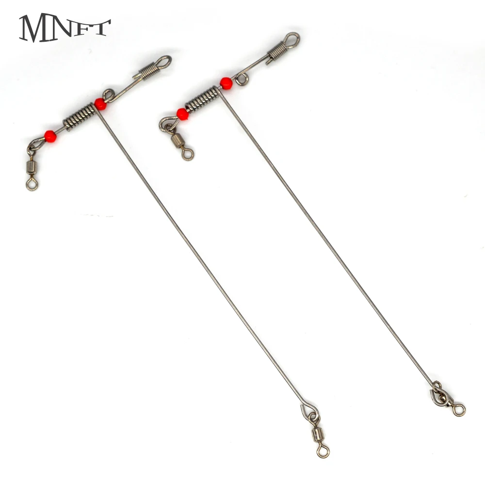 MNFT Peso de pesca en forma T - Acero inoxidable, giratorio y broche