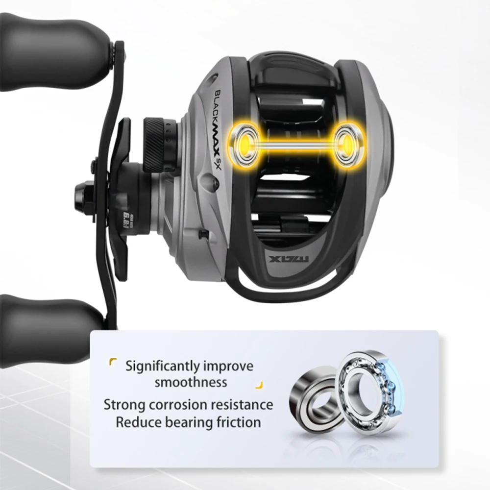 Abu Garcia Black Max Sx-Silver – Carrete baitcasting con freno magnético - imagen 4