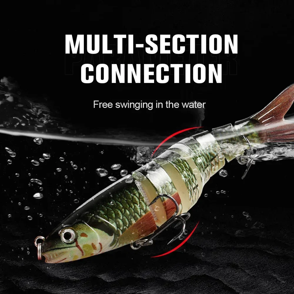 THORFORCE cebo duro Artificial 135mm Lucio Wobblers señuelo de pesca multiarticulado Swimbait aparejos Dogfish cebo falso - imagen 3