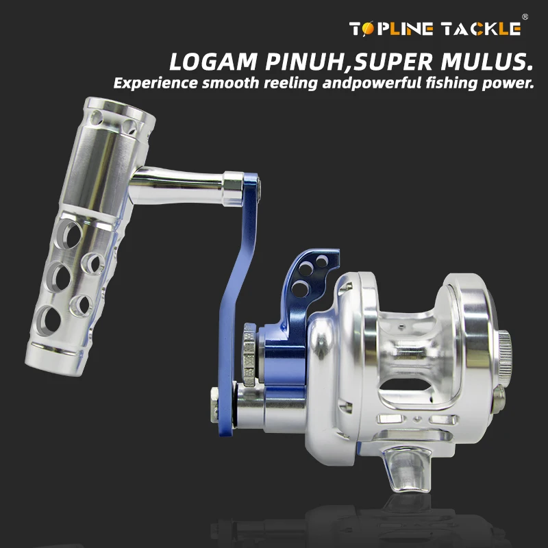 Carrete de pesca de fundición con señuelo para barco, carrete de pesca CNC de aluminio, mano izquierda/derecha, serie 3000/5000 - imagen 2