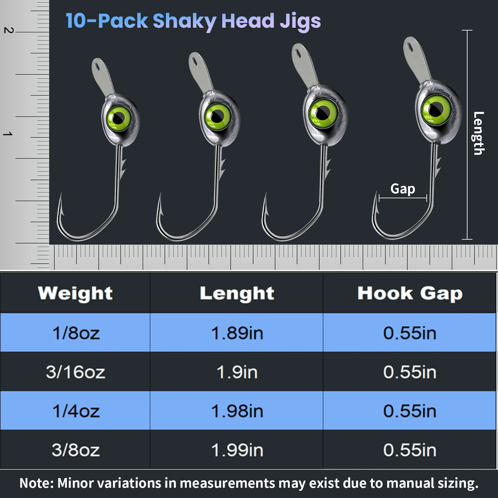 Jig Head antienganche FishTrip – Anzuelo oscilante para vinilo - imagen 3