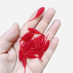 SWOLFY 20 piezas nuevo AJING señuelo suave Rockfish Señuelos de pesca 0,2g/3,5 cm MINI cebo Artificial Swimbaits Jig señuelo Wobber gusano aparejos