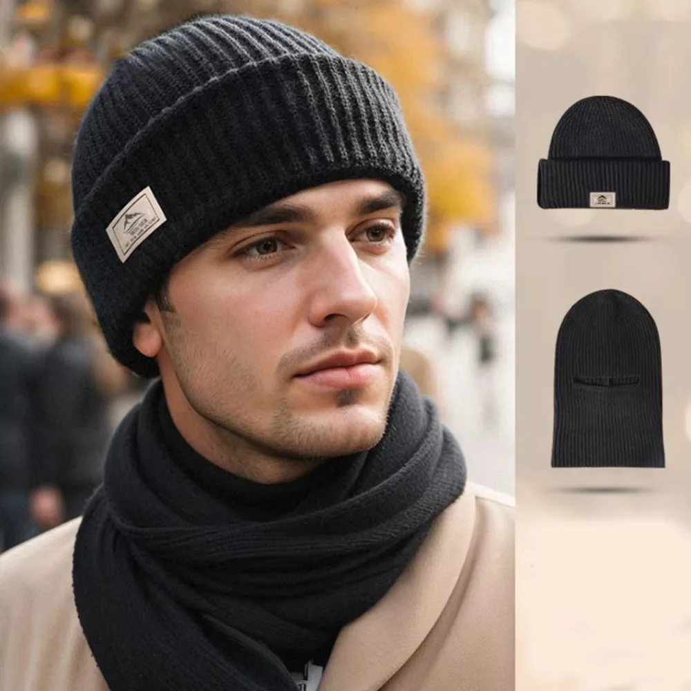 Nuevo Gorro de punto a prueba de viento, gorro grueso y cálido para cara completa, protección para los oídos, pasamontañas de invierno, gorro para esquiar al aire libre - imagen 2