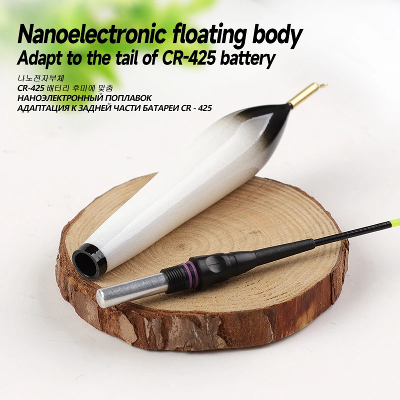 3 uds luminoso Nano flotador cuerpo flotador pie + 3 uds tubos + 1 ganchos de bolsa + 1 flotador cuerpo de boya eléctrica sin cola No CR425 aparejos de pesca - imagen 5