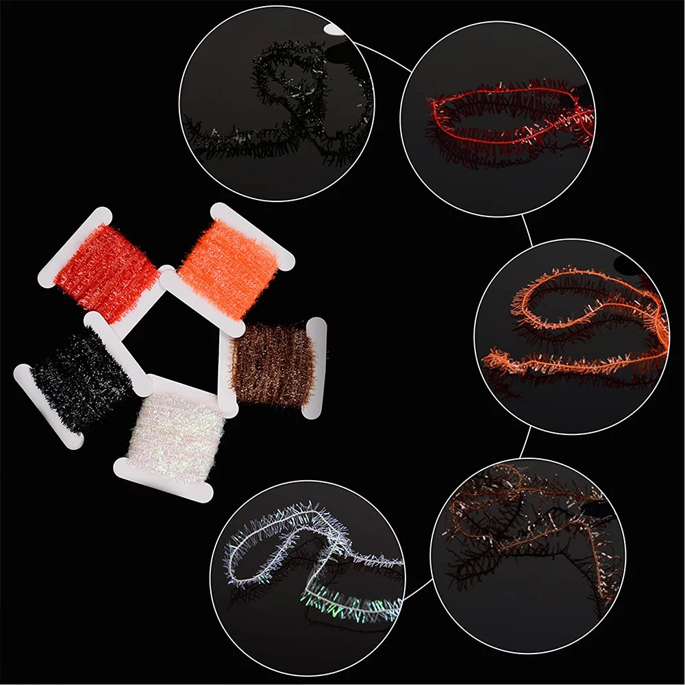 Línea de pesca con mosca de cristal, 50/40/30/20/10 piezas, multicolor, Material para hacer moscas - imagen 2