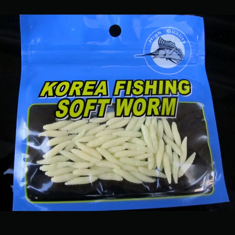 50 Uds. Cebo de pesca de gusanos realista, práctico, excelente dureza, cebo de carretera asiático, señuelos blandos biónicos, aparejos con forma de gusanos - imagen 5