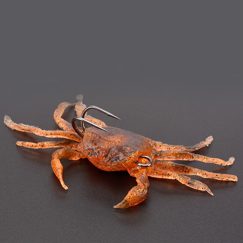 Señuelo de pesca Artificial, cebo blando de 30g y 10cm, cebos de cangrejo, aparejos, anzuelos afilados, cebos Crankbaits de silicona suave - imagen 5
