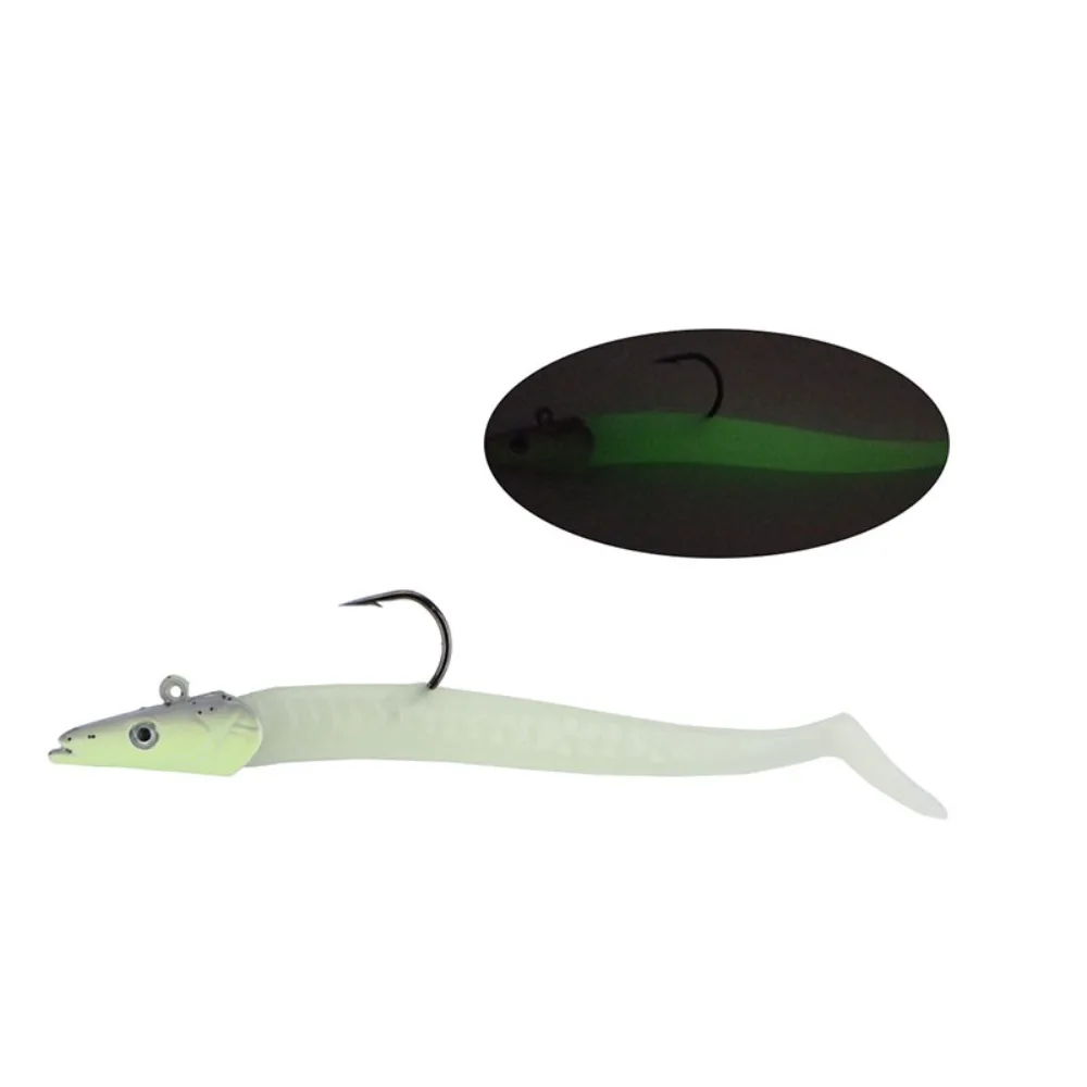 Goture-señuelo de Pesca suave, cebo Artificial de cabeza de pez, cebo corporal de PVC, Swimbait, 11cm, 22g - imagen 5
