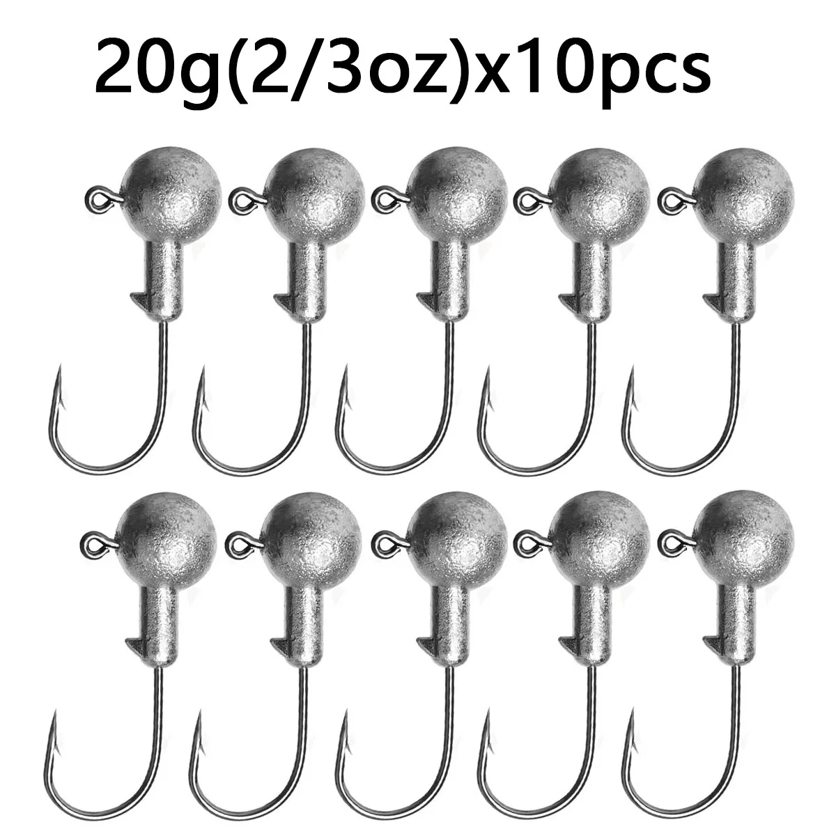 10pcs 20g jig hook