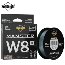 Seaknight NUEVO MONSTER/MANSTER W8 II calidad 150M Trenzado 8 Hilos Teje Superfino 0.8 #   Línea mar flotante multifilamento PE