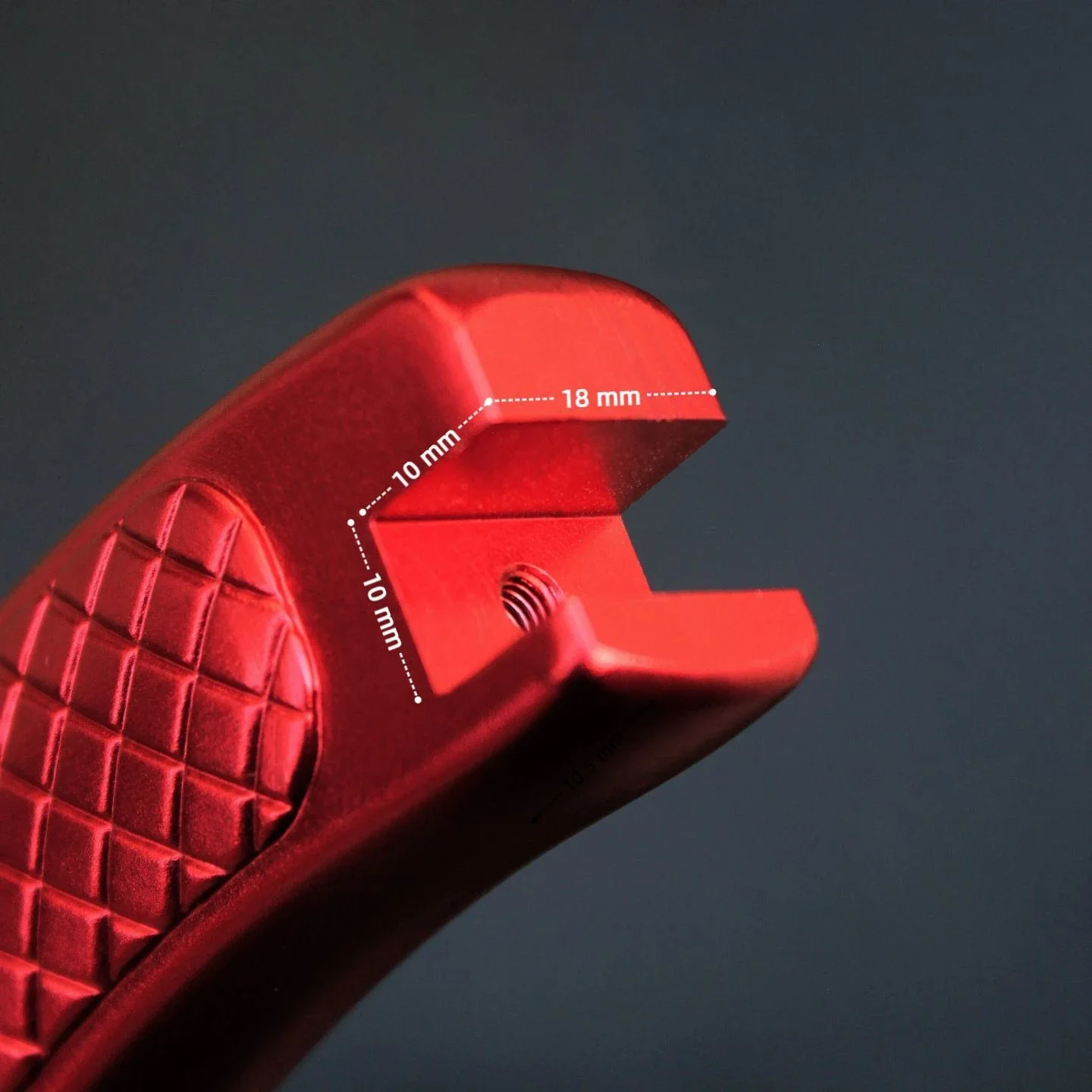 Empuñadura Tirachinas Aluminio Rojo – Accesorio DIY Adultos - imagen 4