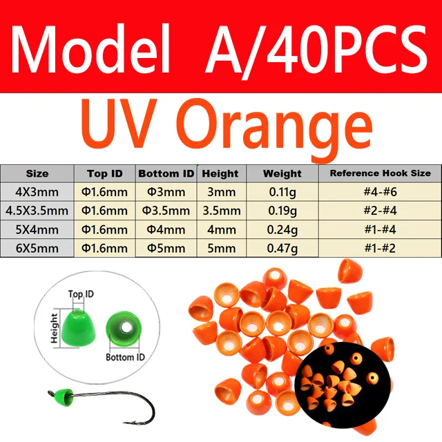 A 40PCS UV Orange
