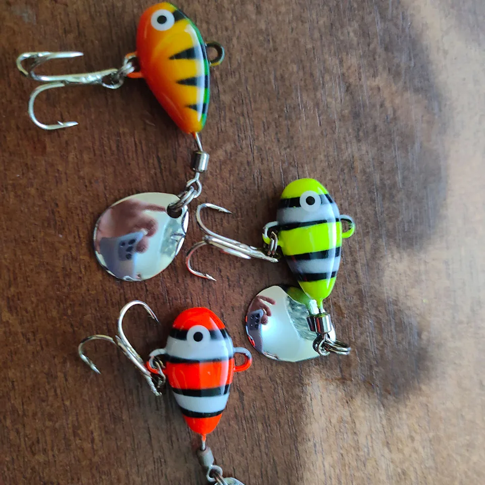 WALK FISH-SEÑUELOS giratorios para pesca de mar, cebo Artificial de 10g y 2,1 cm con vibración de Metal Vib, accesorios de pesca de carpa - imagen 5