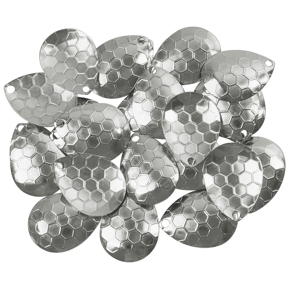 Cuchillas giratorias de Colorado para la fabricación de señuelos, aparejo de lubina y salmón, 100/200 piezas - imagen 4