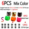 6pcs Mix Color S