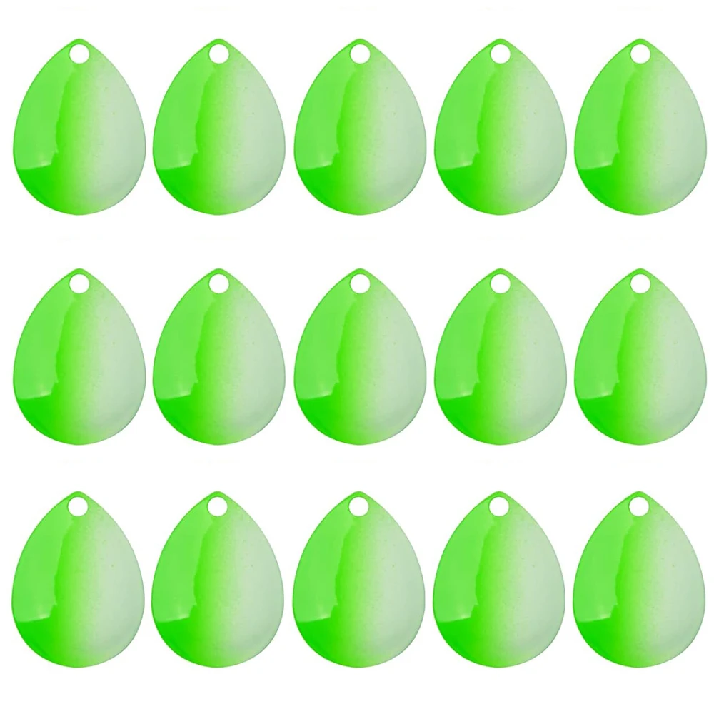 15Pcs Green-White